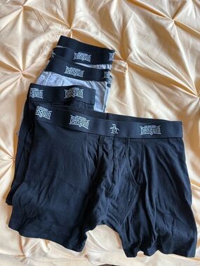 Original Penguin Men’s 4-Pack Boxer Briefs - Black & Gray